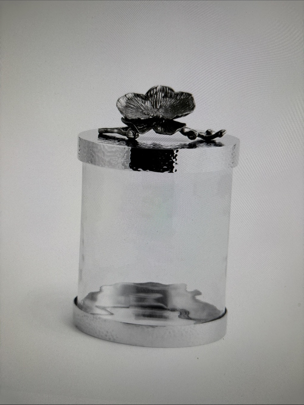 Gorgeous Michael Aram Sm. Black Orchid Canister NEW
